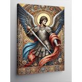 Kanvas Tablo Melek ve Kılıç Sanatı, 50 x 70