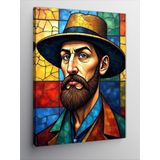 Kanvas Tablo Mozaik Stili Van Gogh
