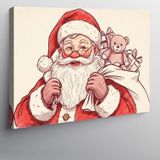 Kanvas Tablo Noel Baba Hediyesi