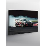 Kanvas Tablo Pistte Drift Arabası 50cmx70cm