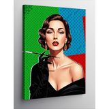 Kanvas Tablo Pop Art Kadın Portresi, 70 x 100