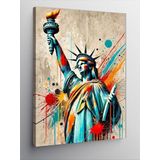 Kanvas Tablo Pop Art Özgürlük Heykeli, 50 x 70 CNVSDKEY140629