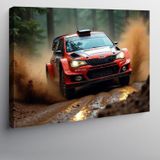 Kanvas Tablo Ralli Yarış Arabası 70cmx100cm