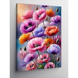 Kanvas Tablo Renkli Gelincik Çiçekleri, 100 x 140 CNVSDKEY141329