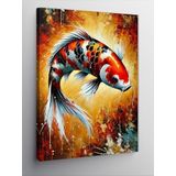 Kanvas Tablo Renkli Japon Balığı, 70 x 100 CNVSDKEY139641