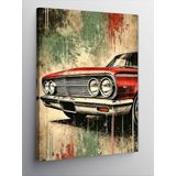 Kanvas Tablo Retro Araba Detayı, 70 x 100