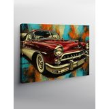 Kanvas Tablo Retro Klasik Araba 50cmx70cm
