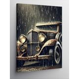 Kanvas Tablo Retro Klasik Araba, 70 x 100 CNVSDKEY137931