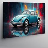 Kanvas Tablo Retro Klasik Araba 70cmx100cm