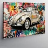 Kanvas Tablo Sokak Grafiti Arabası 70cmx100cm
