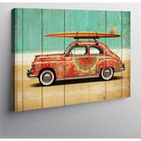 Kanvas Tablo Surf Tahtalı Retro Araba 50cmx70cm
