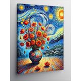 Kanvas Tablo Van Gogh Stili Çiçekler ve Doğa, 50 x 70