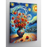 Kanvas Tablo Van Gogh Stili Çiçekler ve Doğa