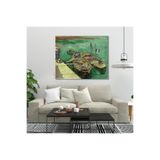 Kanvas Tablo Van Gogh Tablosu Ev Ofis Dekoru Kayık Görseli Klasik Duvar Tablosu