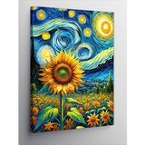 Kanvas Tablo Van Gogh Tarzı Ayçiçeği