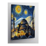 Kanvas Tablo Van Gogh Tarzı Cami