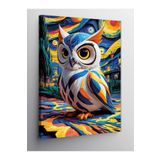 Kanvas Tablo Van Gogh Tarzında Baykuş