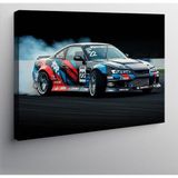 Kanvas Tablo Yarış Arabası Pistte 50cmx70cm