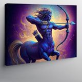 Kanvas Tablo Yay Burcu Centaur Figürü 100cmx140cm