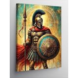 Kanvas Tablo Zırhlı Roma Askeri, 50 x 70