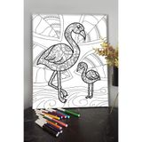 KanvasSepeti Pelikan 40x30cm Çocuklar Için Özel Boyanabilir Tablo Mandala Tablo Kalem Hediyesi Yoktur.