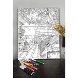 KanvasSepeti Salıncak 40x30cm Çocuklar Için Özel Boyanabilir Tablo Tuval Mandala Kalem Hediyesi Yoktur.