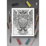 Kanvassepetinet 40X30CM Tüm Boyama Türlerine Uygun Boyanabilir Baskılı Tuval Çocuklar Için Boyanabilir Mandala Tablo