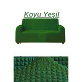 kanway Bürümcük 3kişilik Koltuk Örtüsü Boydan Eteksiz Streç Esnek lastikli Çekyat Kanepe Kılıfı