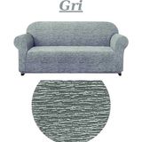Kanway Dokuma Jakar 3 Kişilik Koltuk Örtüsü. Lastikli, Esnek, Yıkanabilir Koltuk, Kanepe, Çekyat Kılıfı - 180 x 230 cm - Gri