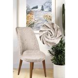 Kanway Kadife Sandalye Kılıfı - 45 x 55 cm - Vizon