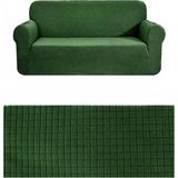 Kanway Likrali 3 Kişilik Lastikli Koltuk Kılıfı. Çekyat Koltuk Örtüsü Streç Esnek Kanepe Kılıfı - 180 x 230 cm - Koyu Yeşil