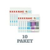 Kanz 3'lü Alman Mikrofiber Cam Ve Tezgah Bezi,(10 PAKET)en Yumuşak Ve Leke Tutmayan Sihirli Bez 40x60 Cm