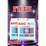Kanz 3'lü Alman Mikrofiber Temizlik Bezi 40*60 cm Çok Amaçlı Kullanım İçin Ergonomik Tasarım (2 Paket)