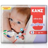 Kanz Bebek Bezi Ekonomik Midi 3 Beden 4-9 Kg
