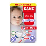 Kanz Bebek Bezi Mega Mini 2 Beden 3-6 Kg