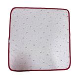 Kanz Bebek Penye Battaniye 80x80 cm Beyaz Kırmızı