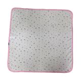 Kanz Bebek Penye Battaniye 80x80 cm Beyaz Pembe