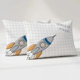 Kanz Pamuklu 2'li Yastık Kılıfı 35X45 cm - Gri - 35 x 45 cm
