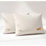Kanz Pamuklu 2'li Yastık Kılıfı 35X45 cm - Kahverengi - 35 x 45 cm