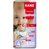 Kanz Ultra-Dry No:4 Maxi 150 Adet Bebek Bezi