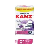 Kanz Ultra Uzun Hijyenik Ped 22 Adet Nefes Alabilen Yüzey ile Gece Kullanım İçin Uygun