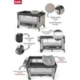 Kanz Withme II Ara Katlı Anne Yanı Park Yatak 70X110 Siyah - Renkli