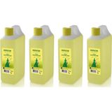 Kanzuk 80 Derece Limon Kolonyası 1 Lt Dökme Ferahlatıcı Koku İçeren Ürün 4'lü
