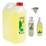 Kanzuk 80 Derece Limon Kolonyası Bidon 5 L + Pet Şişe Sprey 170 ML + Pet Şişe 200 ML + Plastik Huni