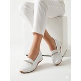 Kaof Shoes Kadın Beyaz Günlük Ayakkabı Ortopedik Anne Ayakkabısı Kadın Babet Ayakkabı Spor Casual Ayakkabı