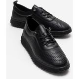 Kaof Shoes Kadın Siyah Günlük Ayakkabı Babet Ayakkabı Klasik Ayakkabı Ortopedik Anne Ayakkabısı Anne Babet
