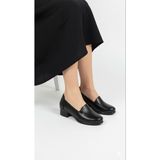 Kaof Shoes Kadın Siyah Topuklu Ayakkabı Ortopedik Klasik Ayakkabı Topuklu Anne Ayakkabısı Casual Ayakkabı Kadın Günlük Ayakkabı