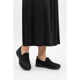 Kaof Shoes Kadın Yürüyüş Ayakkabısı Günlük Ayakkabı Ortopedik Anne Ayakkabısı Sneaker Hac Umre Rahat Ayakkabı - Siyah