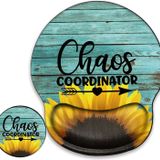 Kaos Koordinatörü Fare Altlığı, Bilek Destekli Ayçiçeği Mousepad Bilek Dinlenme Kaos Jeli Mouse Mat Oyun Minderi Bilgisayar Ofis Çalışmaları Kadın Erkek Çocuklar için Fare Altlıkları