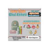 Kap Bir Hediye Okul Etiketi Isme Özel Kalem Defter Etiketi Meyve Temalı 190 Adet